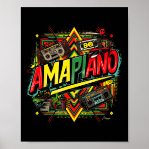 Amapiano African Print Black History Monat Poster