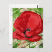 Amapola Postkarte (Vorne/Hinten)
