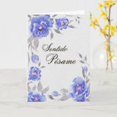 Amapolas Azules - Tarjeta de Pésame (Spanien) Karte (Gelbe Blume)