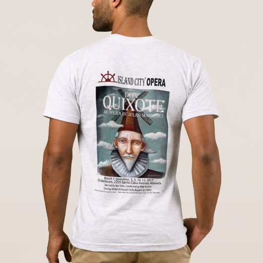 AmApparelBasicMens Don Quixote T-Shirt (Rückseite)