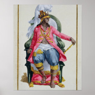 Amar, König von Ouidah, von "Receuil des Estampes, Poster