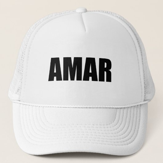 Amar-Liebe auf Spanisch Truckerkappe (Vorderseite)