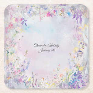 Amara anpassbarer quadratischer Pappuntersetzer Rechteckiger Pappuntersetzer