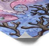 Amara - Art Nouveau Mermaid Poster (Ecke)