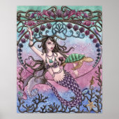 Amara - Art Nouveau Mermaid Poster (Vorne)