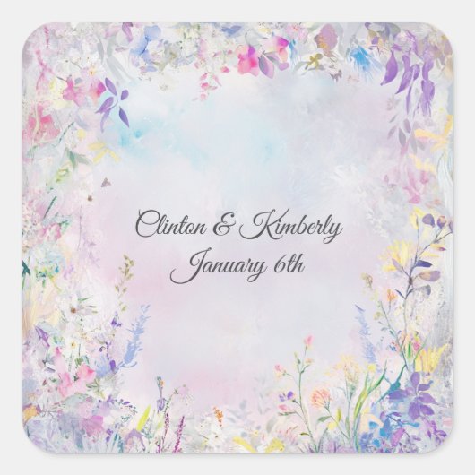 Amara Customizable Square Sticker (Vorderseite)