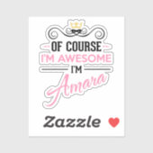 Amara Natürlich bin ich Phantastisch Aufkleber (Blatt)