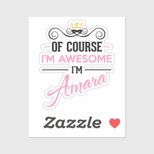 Amara Natürlich bin ich Phantastisch Aufkleber (Blatt)