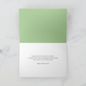 Amara Stripe Pistachio Happy Boss's Day Dankeskarte (Innenseite)