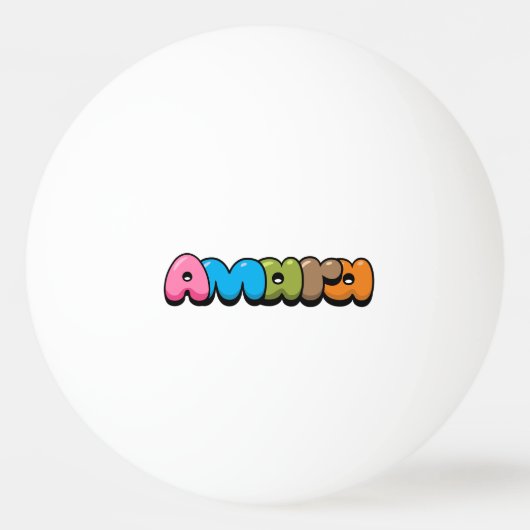 Amara Tischtennisball (Vorderseite)