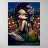 Amara und das Buch ART PRINT menehune tiki lowbrow Poster (Vorne)