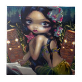 "Amara und das Buch-" Fliese (Vorderseite)