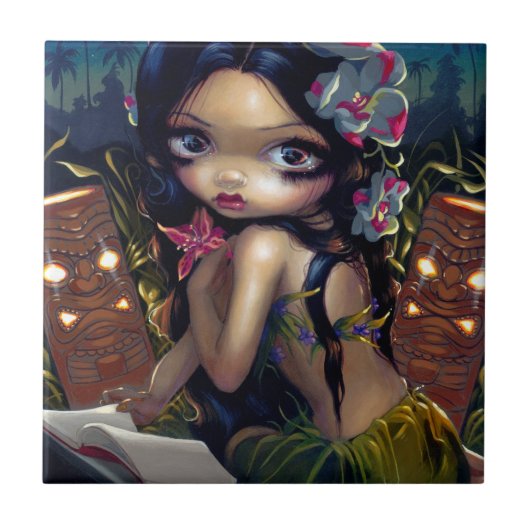 "Amara und das Buch-" Fliese (Vorderseite)