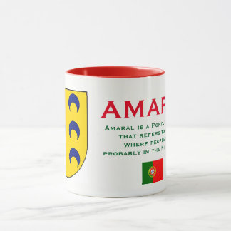 Amaral Familien-Wappen Tasse