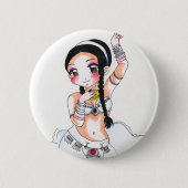 Amarant Chesire Button (Vorderseite)