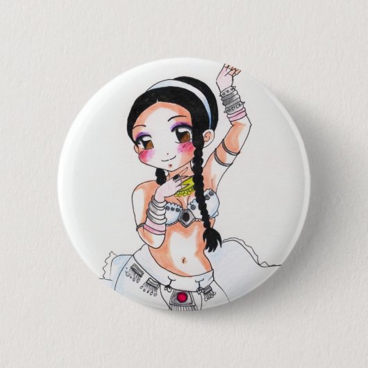 Amarant Chesire Button (Vorderseite)