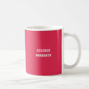 Amaranth HTML-Farbcodemug Kaffeetasse