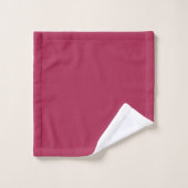 Amaranth Lila (Vollfarbe) Badhandtuch Set (Waschlappen)