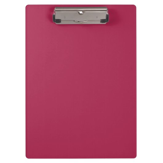 Amaranth Lila (Vollfarbe) Klemmbrett (Vorderseite)