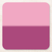 Amaranth Pink und Amaranth Rechteckiger Pappuntersetzer (Vorderseite)