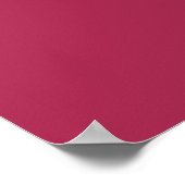 Amaranth Purpur (einfarbige Farbe) Poster (Ecke)