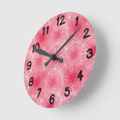 Amaranth Stars Runde Wanduhr (Winkel)