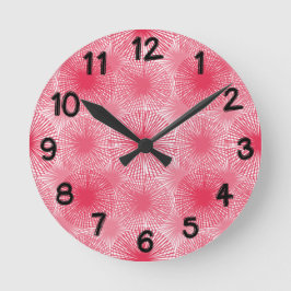 Amaranth Stars Runde Wanduhr