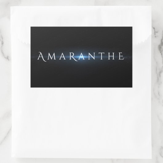 Amaranthe-Aufkleber (schwarz) Rechteckiger Aufkleber (Tasche)