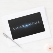 Amaranthe-Aufkleber (schwarz) Rechteckiger Aufkleber (Umschlag)