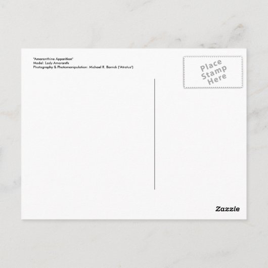 Amaranthine Postkarte (Rückseite)