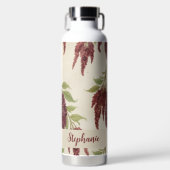 Amaranthus Flower Pattern Water Bottle Trinkflasche (Vorderseite)