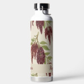 Amaranthus Flower Pattern Water Bottle Trinkflasche (links)