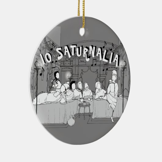 Amarantus' Keramik Saturnalia Baum Dekoration (Rechts)