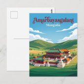 Amarbayasgalant-Kloster Mongolei Postkarte (Vorne/Hinten)