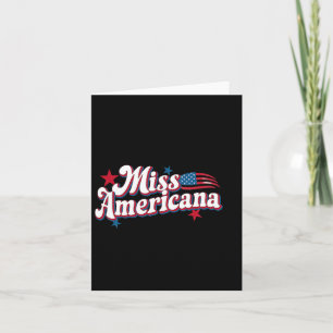 Amare Box America 4. Juli Miss Americana Retro Karte