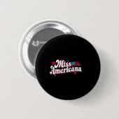 Amare Box Amerika 4. Juli Miss Americana Retro Button (Vorne & Hinten)