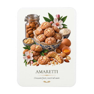 Amaretti – Vintage italienisches Dessert Magnet