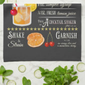 Amaretto Sour Recipe Geschirrtuch (Gefaltet)