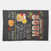 Amaretto Sour Recipe Geschirrtuch (Horizontal)