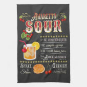 Amaretto Sour Recipe Geschirrtuch (Vertikal)