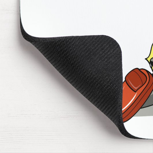 Amargasaurus mit Regenschirm und Koffer. Mousepad (Ecke)