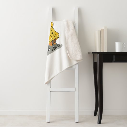 Amargasaurus mit Regenschirm und Koffer. Sherpadecke (Beispiel)