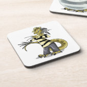 Amargasaurus wird als Freddy Krüeger verdrängt. Getränkeuntersetzer (Linke Seite)