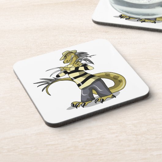 Amargasaurus wird als Freddy Krüeger verdrängt. Getränkeuntersetzer (Linke Seite)