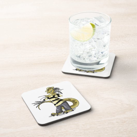 Amargasaurus wird als Freddy Krüeger verdrängt. Getränkeuntersetzer (Rechte Seite)