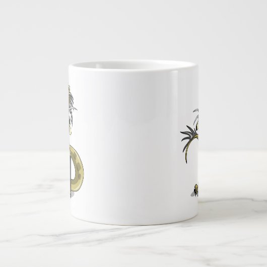 Amargasaurus wird als Freddy Krüeger verdrängt. Jumbo-Tasse (Vorderseite)