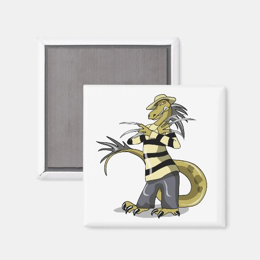 Amargasaurus wird als Freddy Krüeger verdrängt. Magnet (Vorderseite/Rückseite)