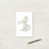 Amargasaurus wird als Freddy Krüeger verdrängt. Post-it Klebezettel (Auf Schreibtisch)