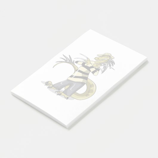 Amargasaurus wird als Freddy Krüeger verdrängt. Post-it Klebezettel (angewinkelt)