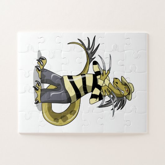 Amargasaurus wird als Freddy Krüeger verdrängt. Puzzle (Horizontal)